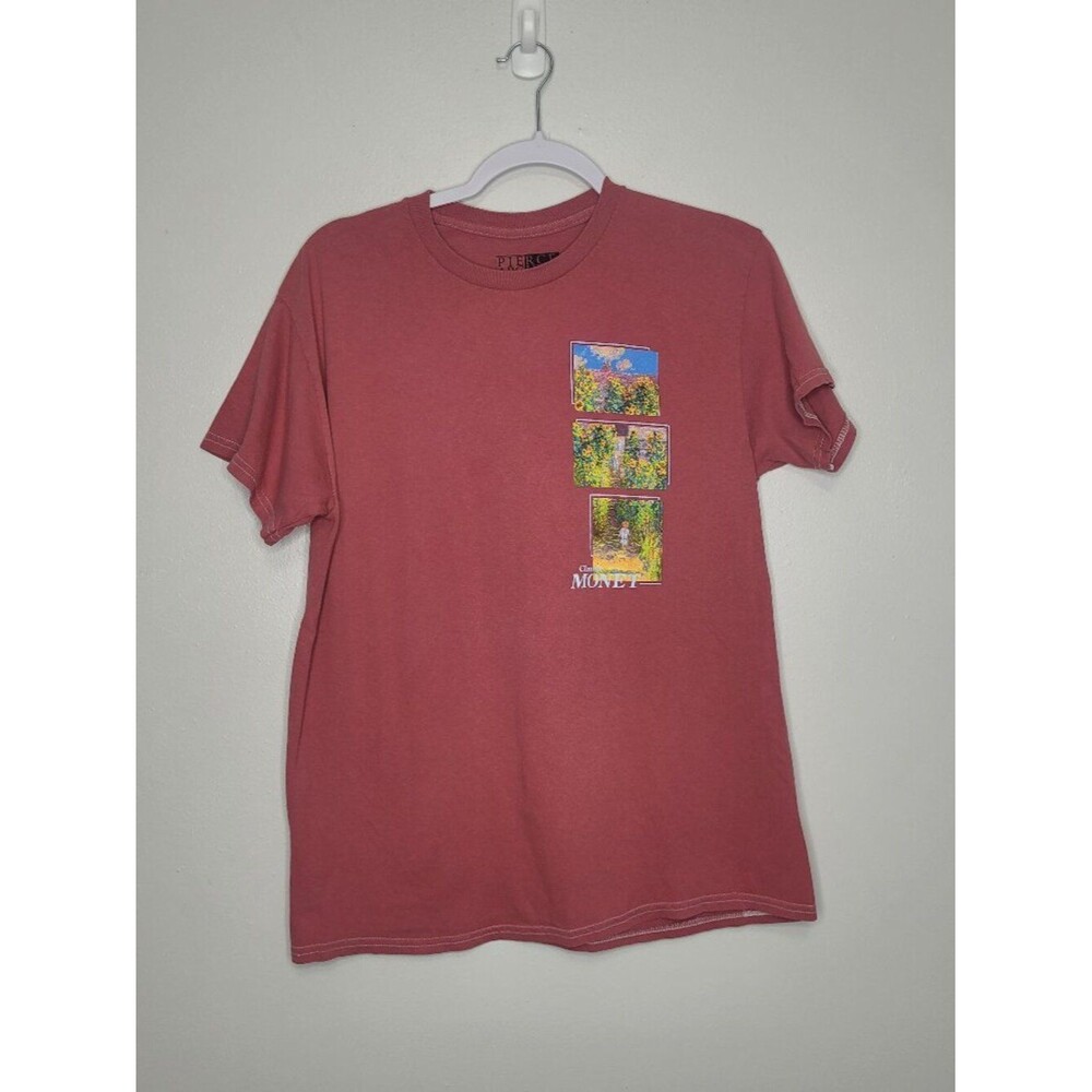 Claude Monet artistis garden at Vetheuil short sleeve graphic shirt size small